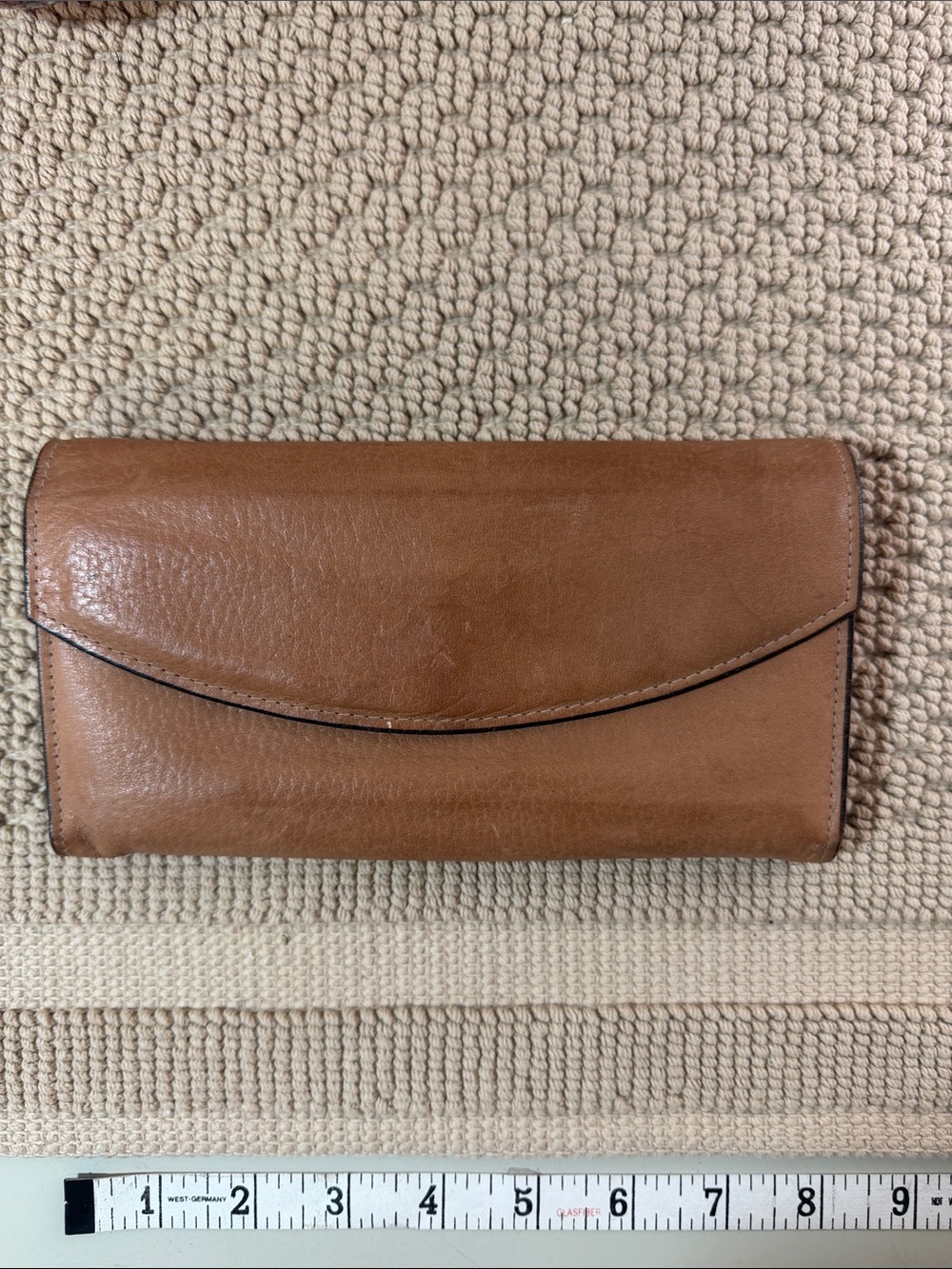 Rolfs Brown Cowhide Leather Envelope Wallet